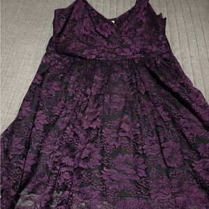 DKNY lace empire waist top